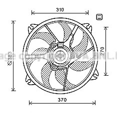 PRASCO PE7554 Fan, radiator
